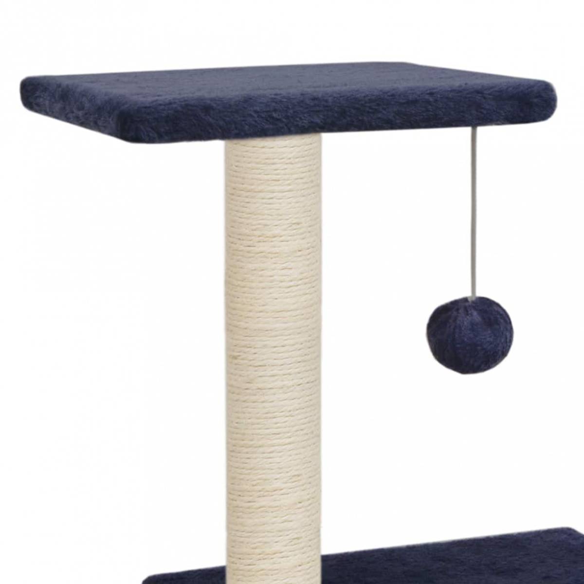 Kloretre med klorestolper i sisal 65 cm - mørkeblå