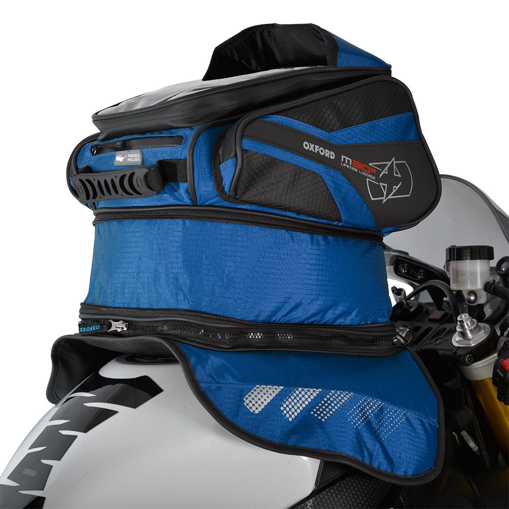 Oxford M30R Magnetisk Tankveske 30L – Svart/Blå