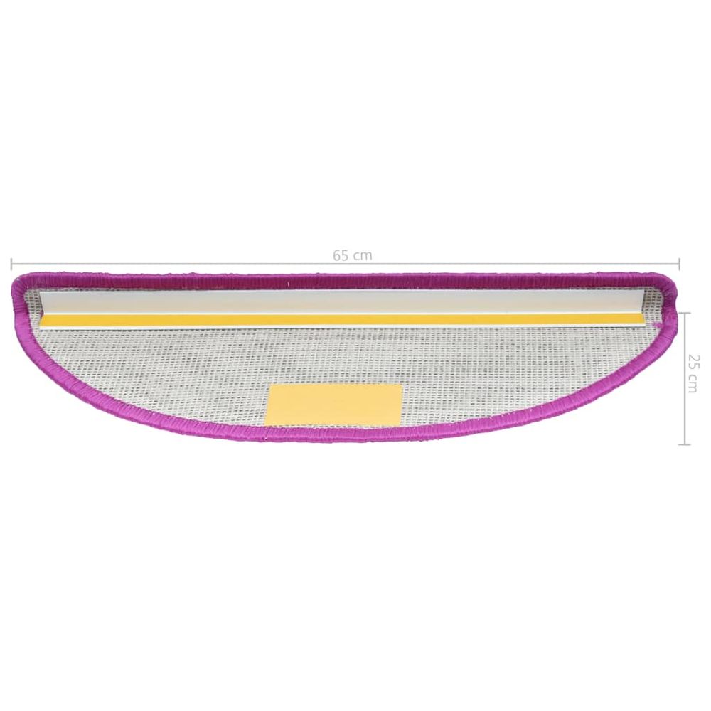 Trappematter 150 stk 65x25 cm - lilla