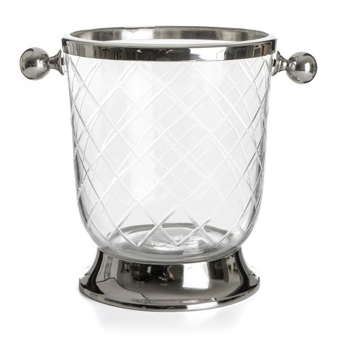 Hovedbilde Isbøtte slipt glass H:26 cm