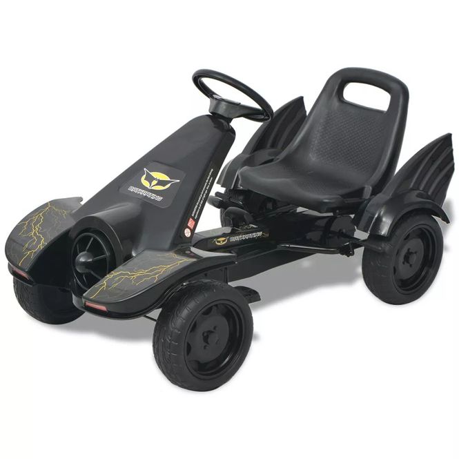 Hovedbilde Pedal-go-kart med justerbart sete svart