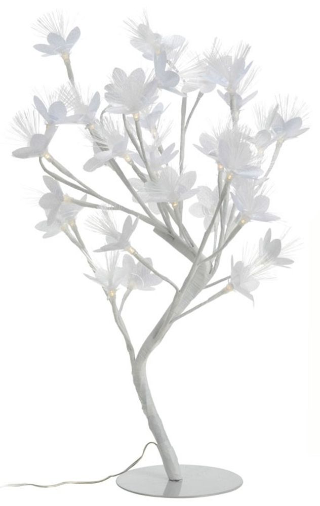 Blomster tre med fiber optisk lys