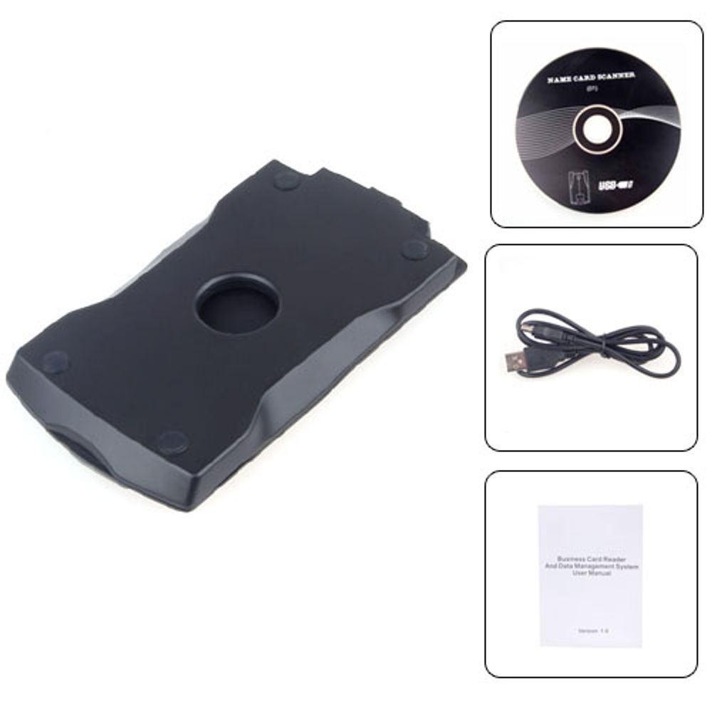Kontaktscanner - Bærbar USB business kort Scanner / Leser