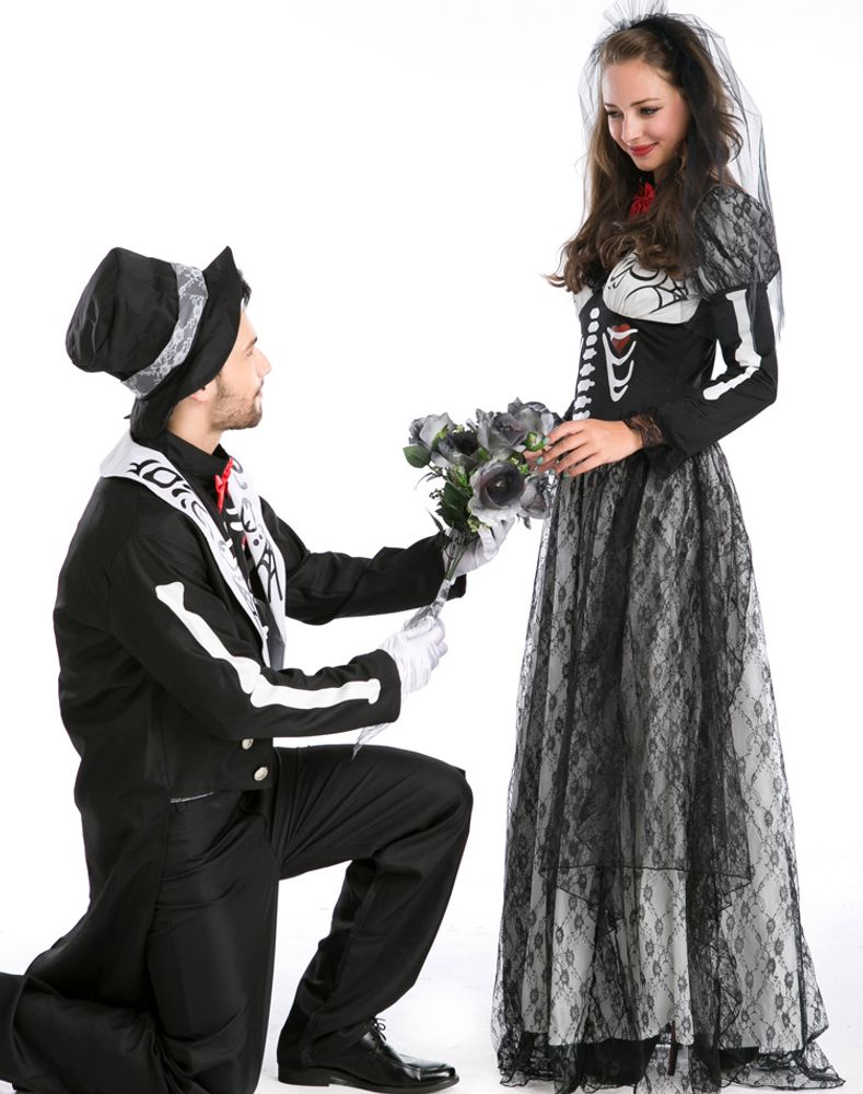 Mørk Brud Kostyme