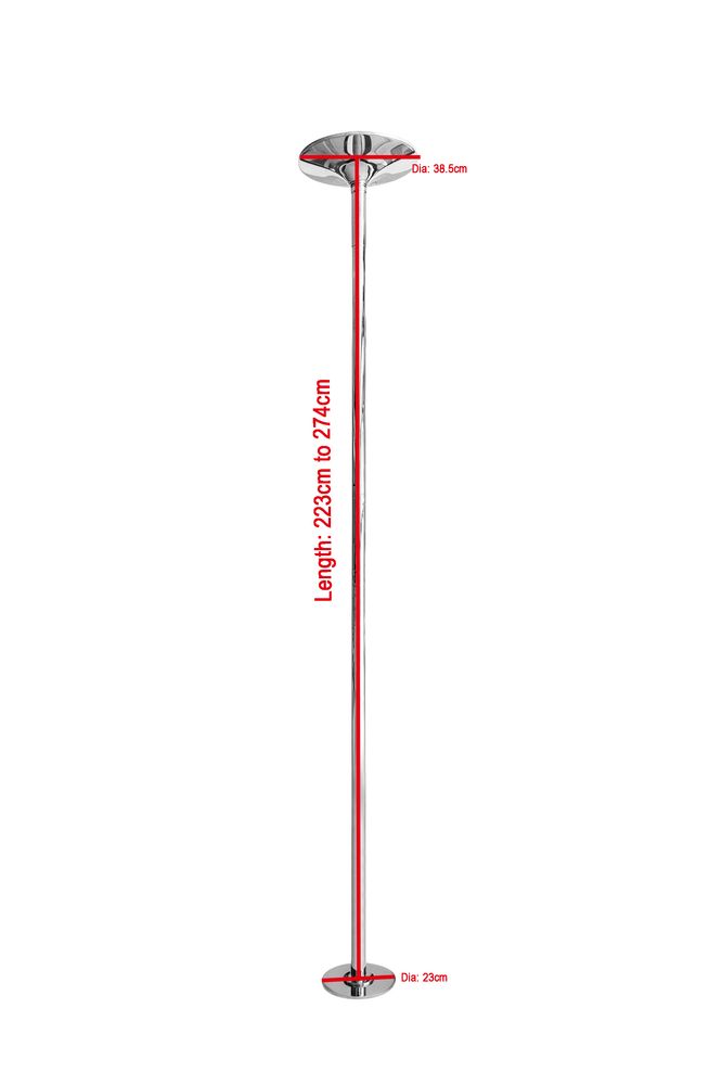 Pole dance stang - statisk og spin - 45mm