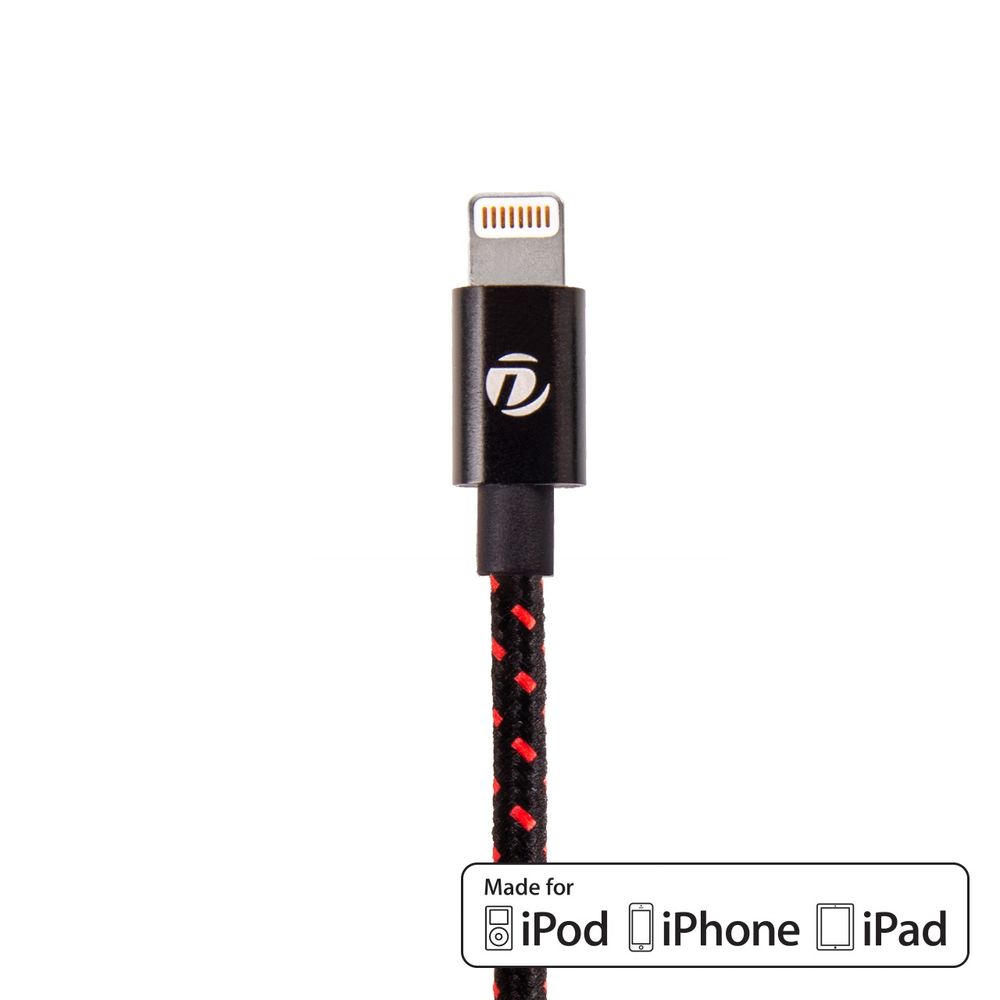 DRACOdesign Aluminium Lade/synkkabel 1m - Sort