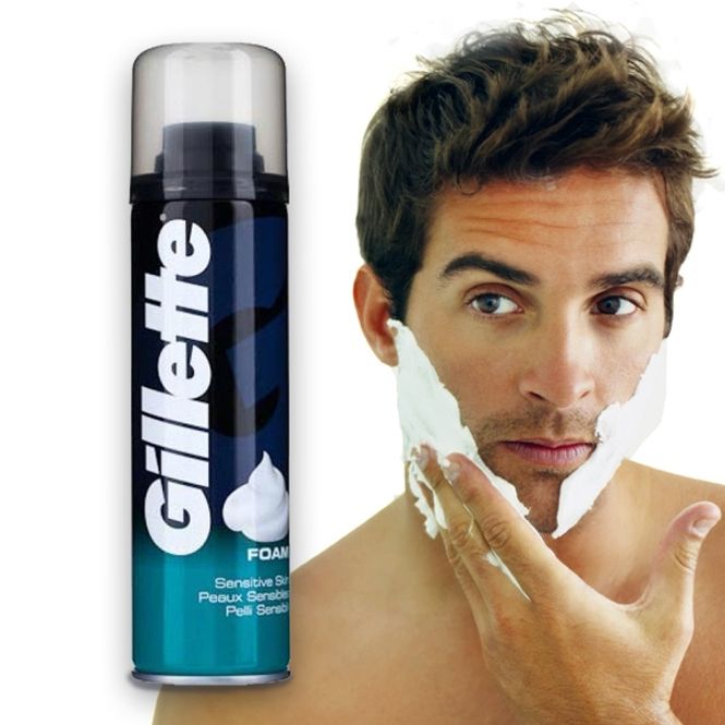 Hovedbilde Gillette barberskum for sensitive hud