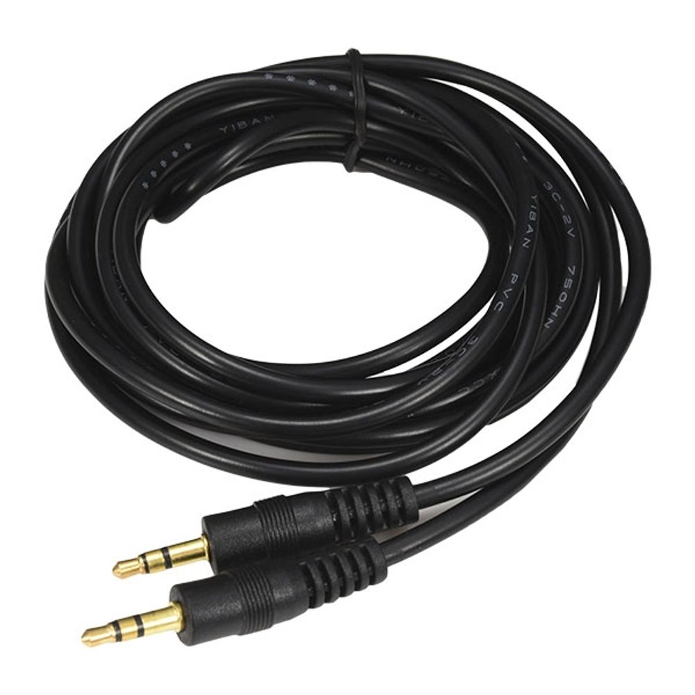 3,5 mm gullbelagt Audio Kabel - Male Jack, til hann jack - 3m