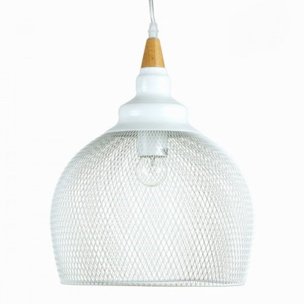 Taklampe metallhvit