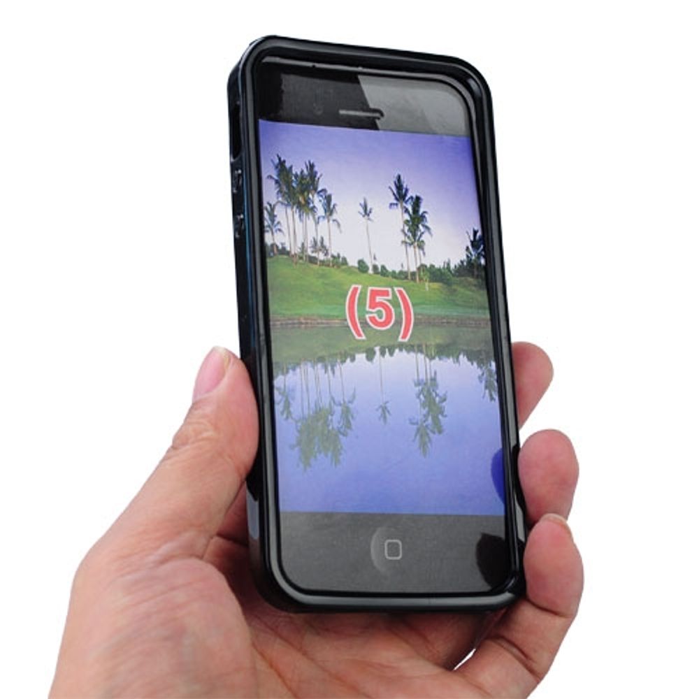 iPhone 5 TPU back case cover - sort