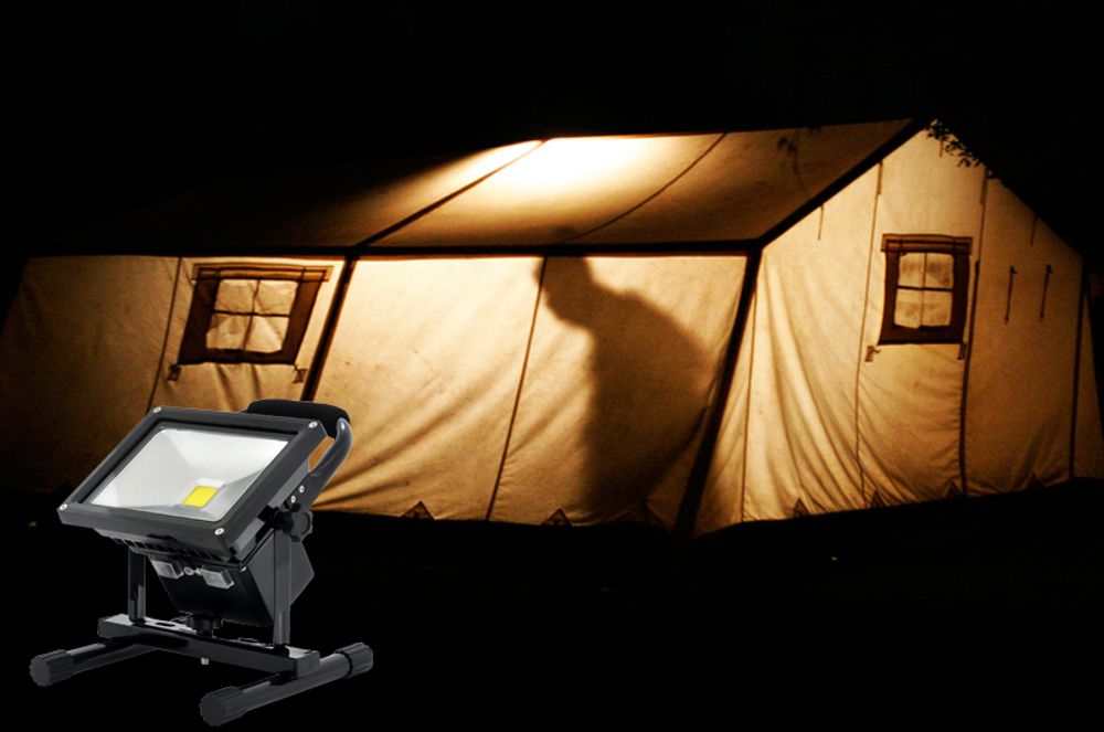 Bærbart Utendørs LED Camping Arbeidslys Lys - Oppladbart batteri