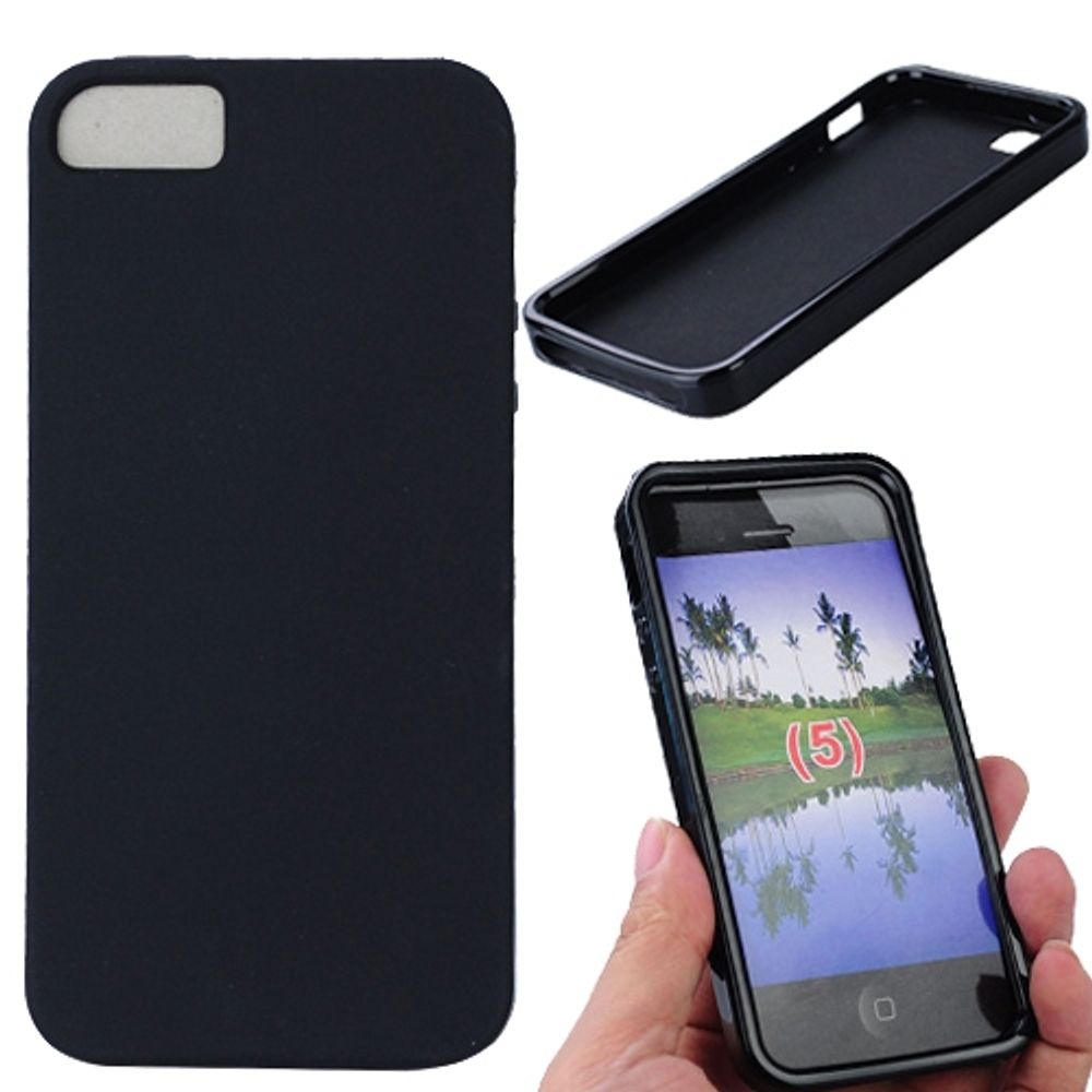 iPhone 5 TPU back case cover - sort