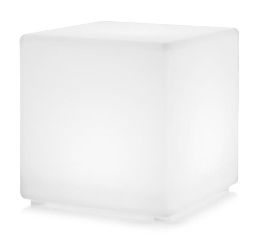 Dekorkube m/LED lys - 40x40x40 cm