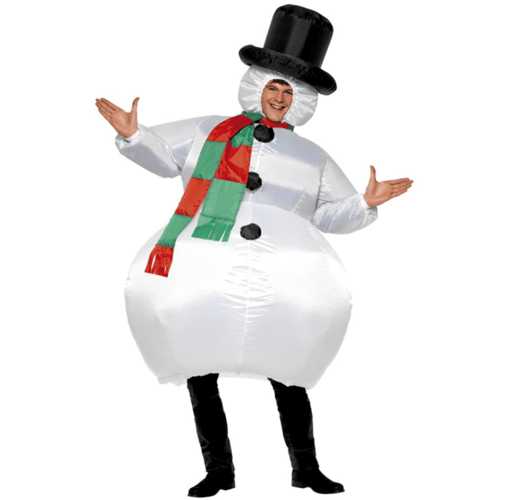 Oppblåsbar snømann kostyme