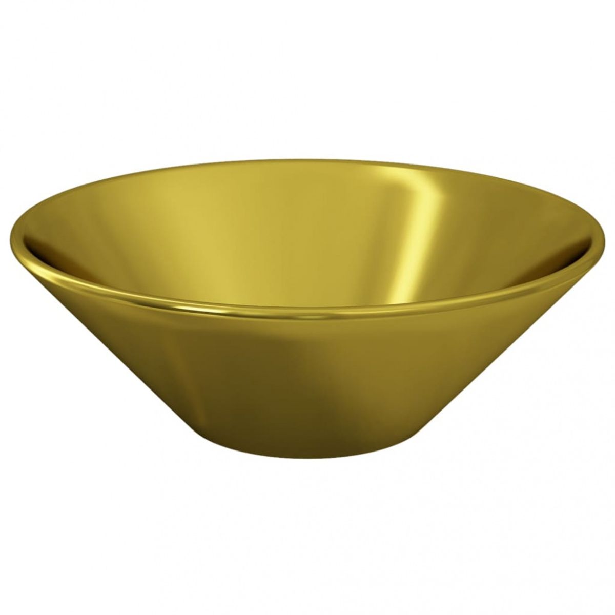 Vask 42x14 cm keramikk gull
