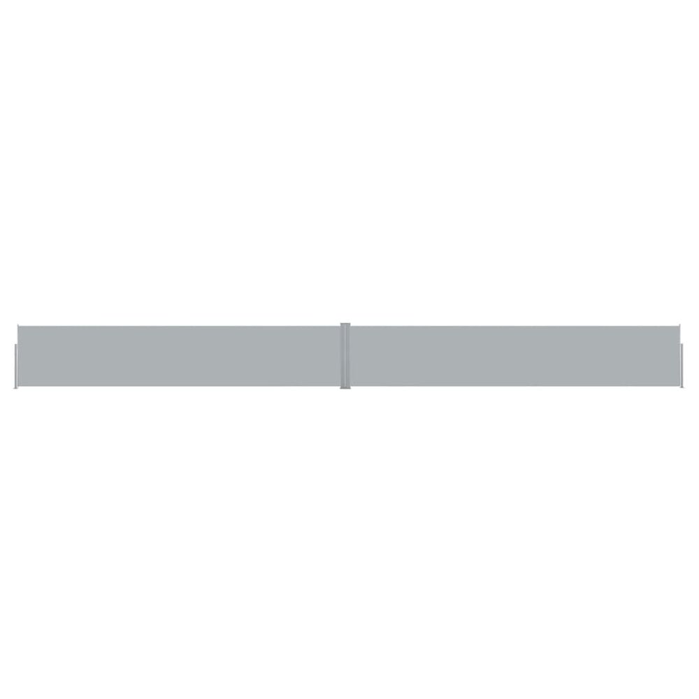 Uttrekkbar sidemarkise 140x1200 cm - antrasitt