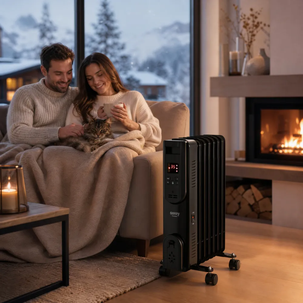 Oljefylt radiator 1500 W med fjernkontroll – Camry
