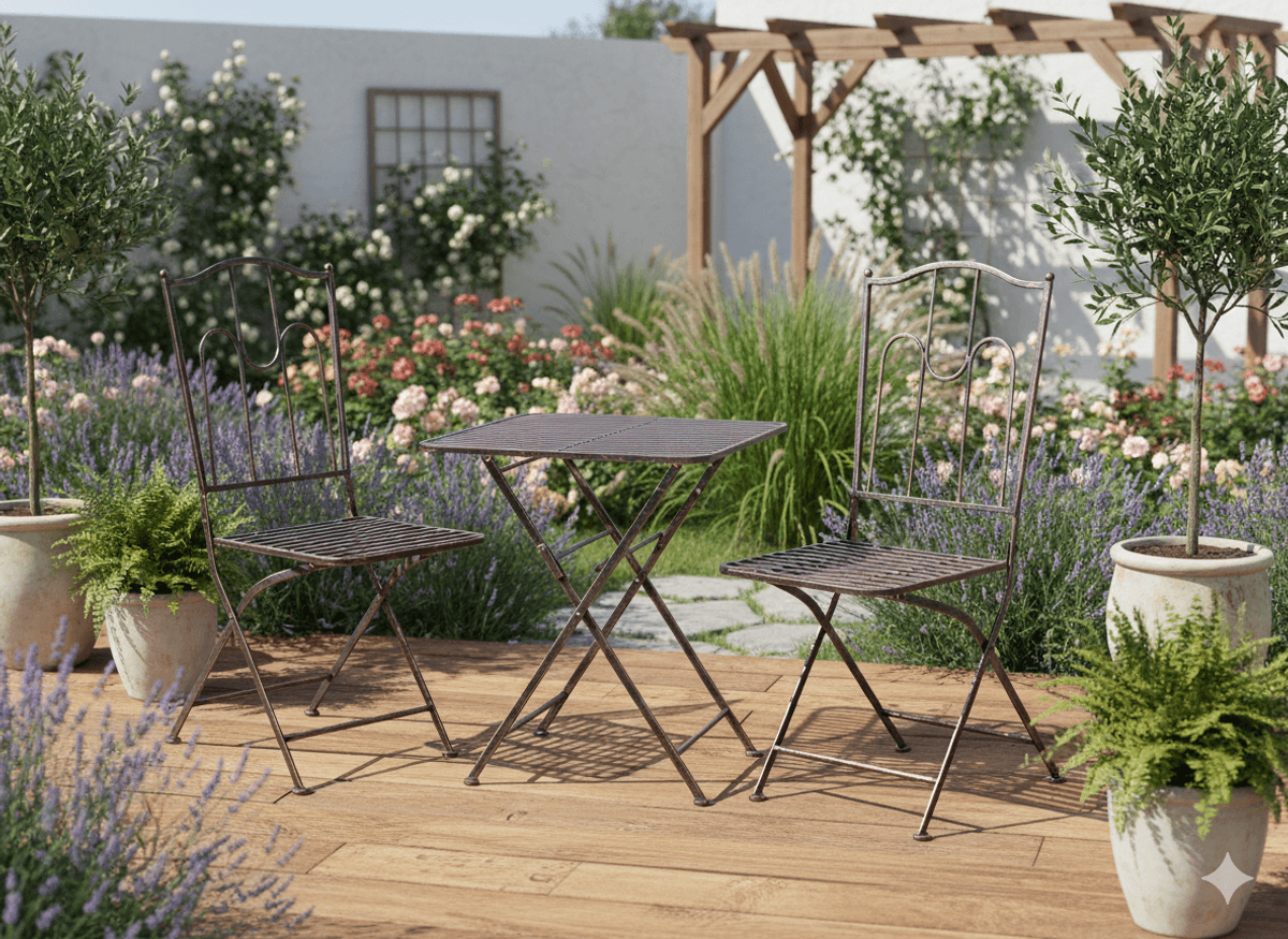 Bistrosett - Antikk Brun