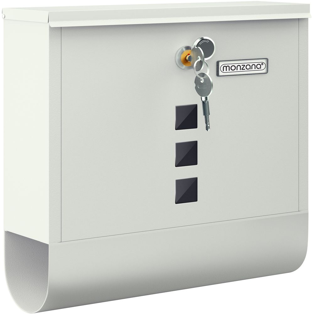 Moderne postkasse med avisrom – monzana®
