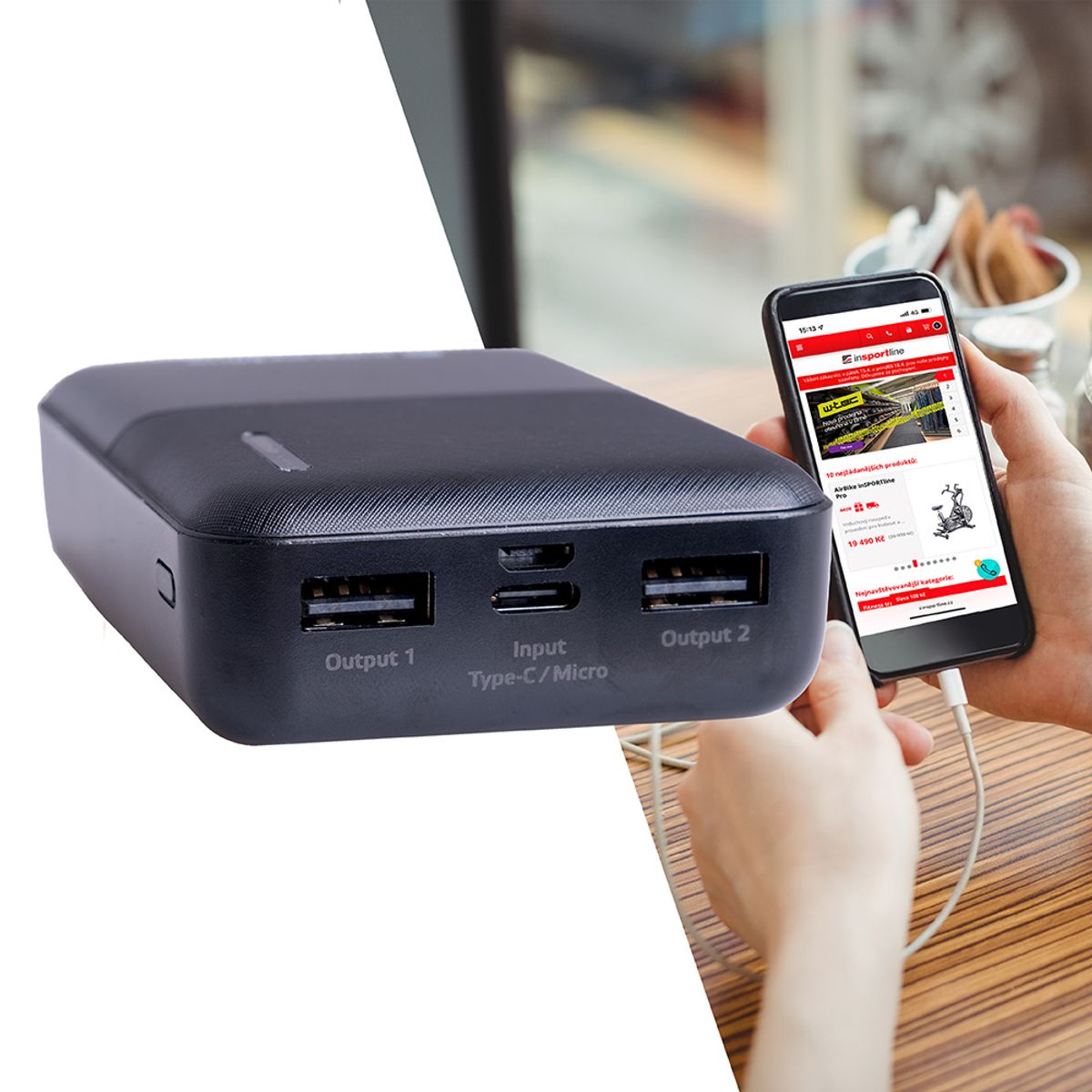 Powerbank – 10,000 mAh inSPORTline PowerTen II