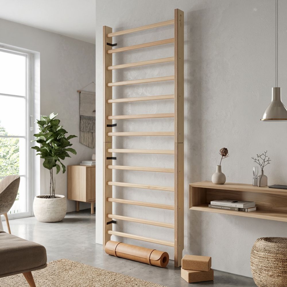 Ribbevegg i bøketre 220 × 65 cm - inSPORTline Dualmar