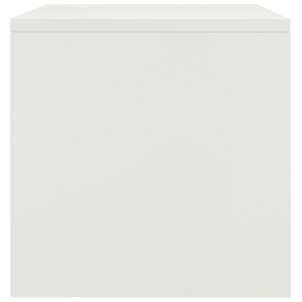 Nattbord 40x30x30 cm sponplate - Hvit
