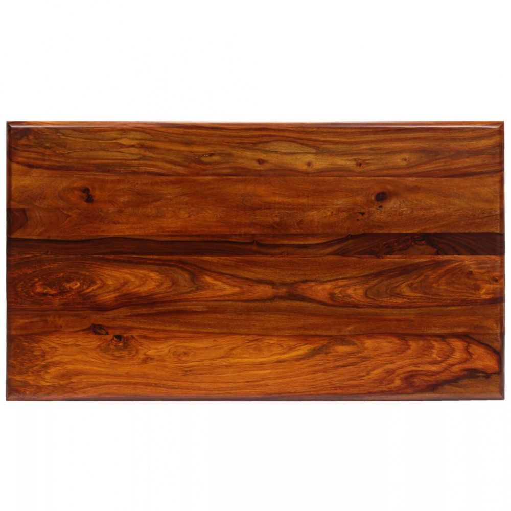 Salongbord med kurvede ben heltre indisk rosentre - 110x60x