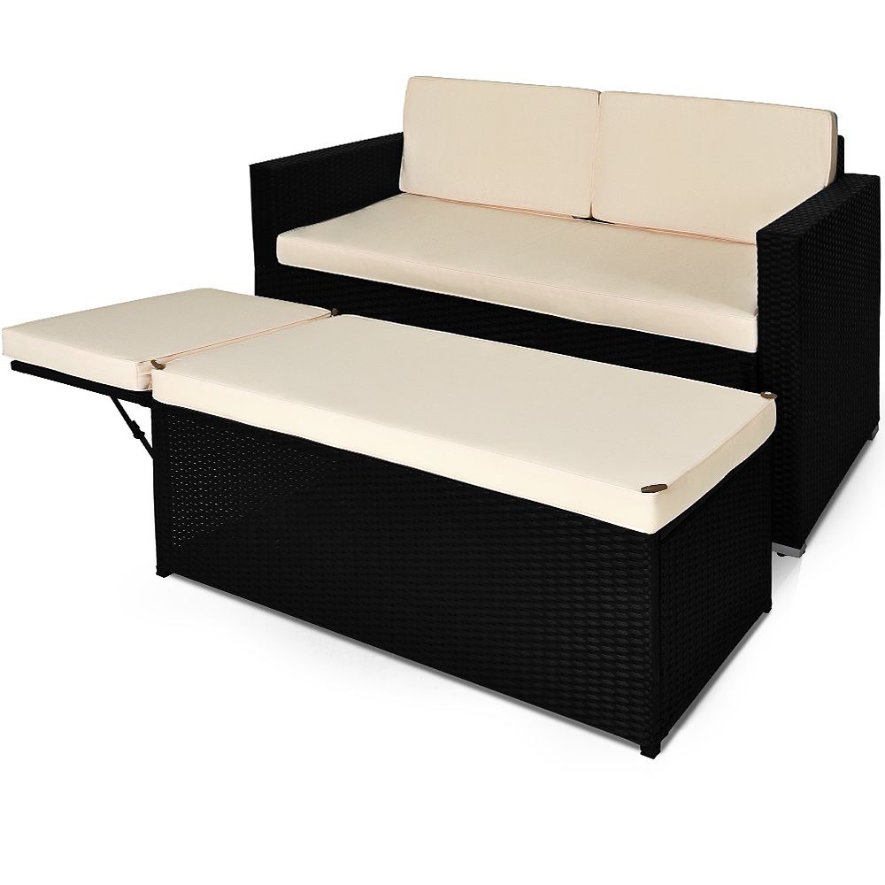 Polyrotting Sofa og solseng med oppbevaring