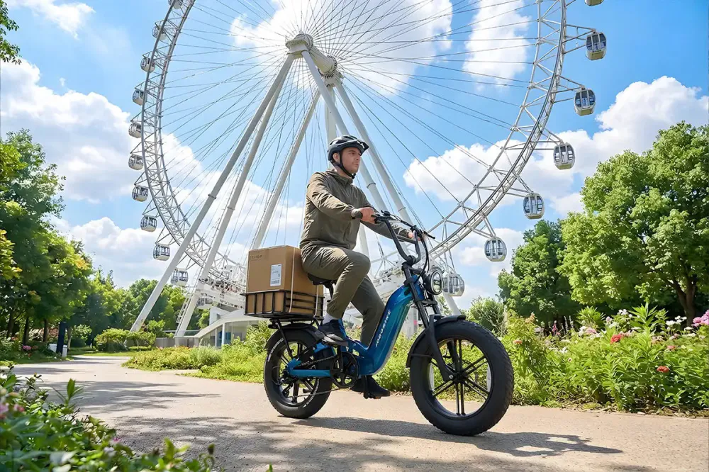 Jobobike Vortex Elektrisk fulldempet fatbike