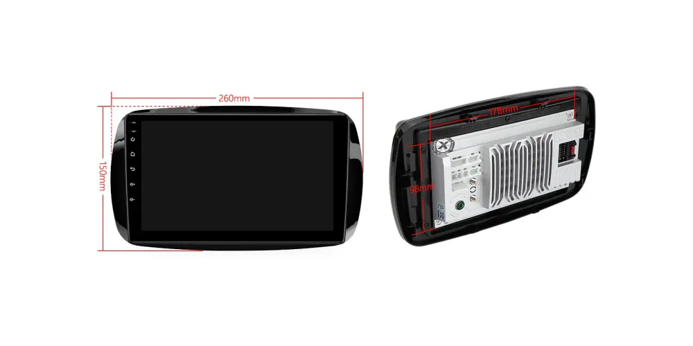Android DAB+ bilstereo Smart Fortwo 9