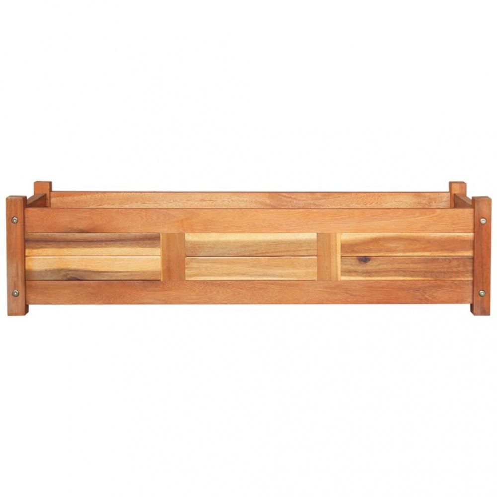 Blomsterkasse akasietre - 100x30x25 cm