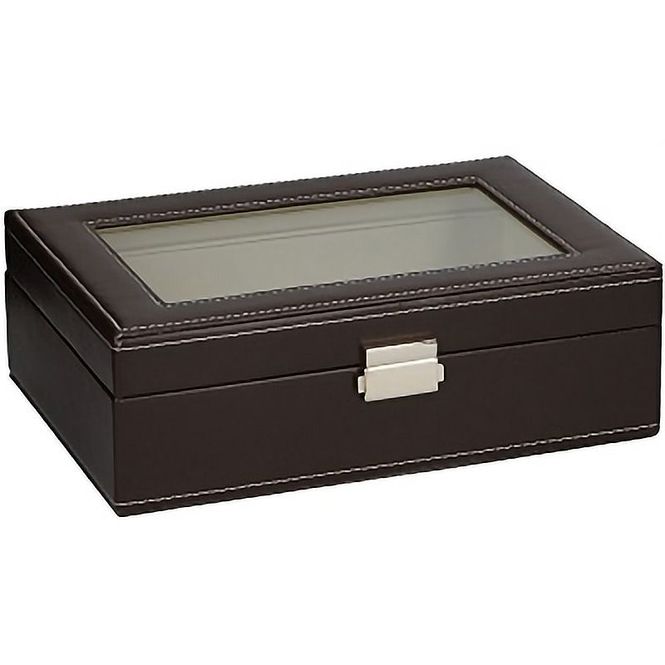 Hovedbilde Brilleorganisator for 6 stk - mørk brun