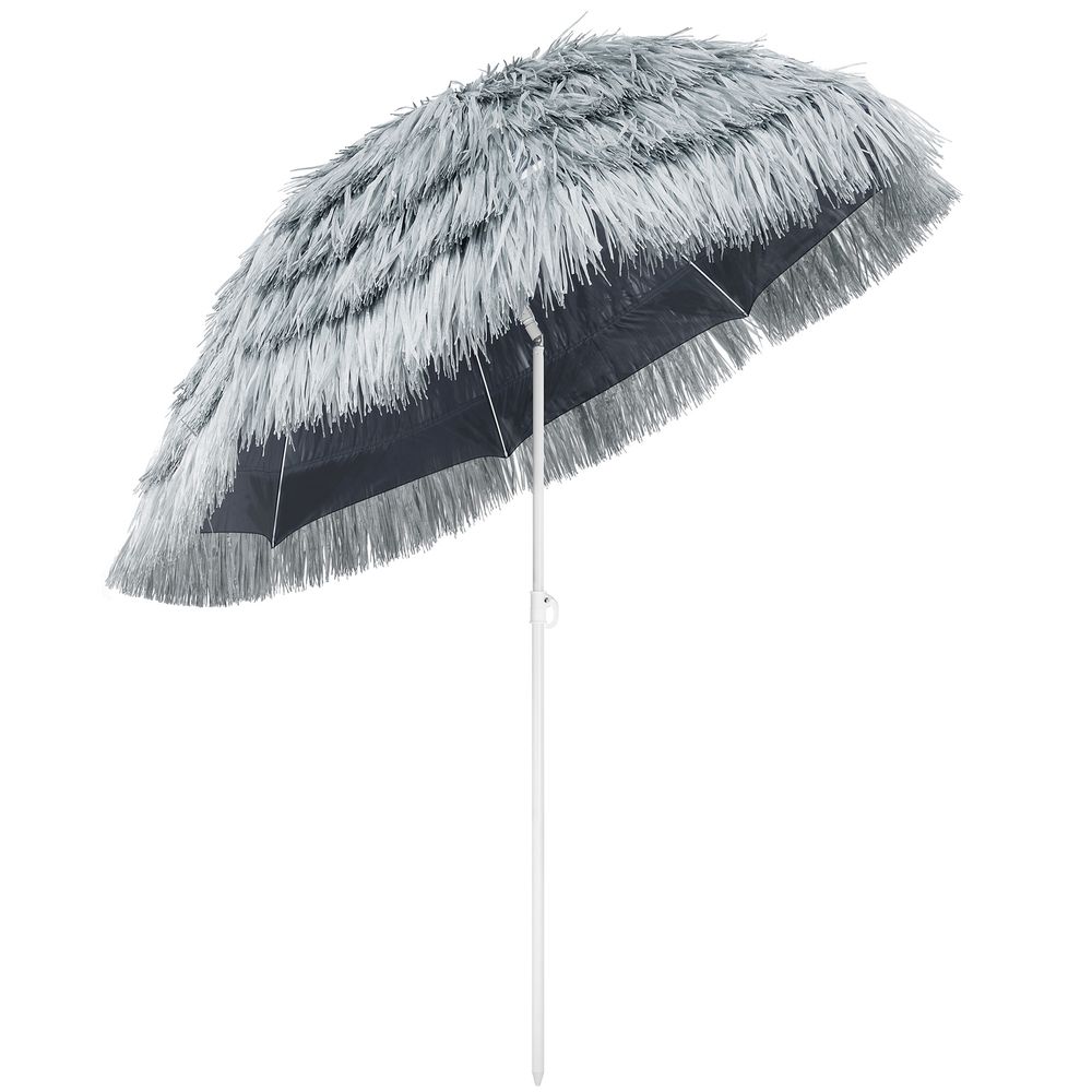 Parasoll Hawaii Ø160cm - lys grå
