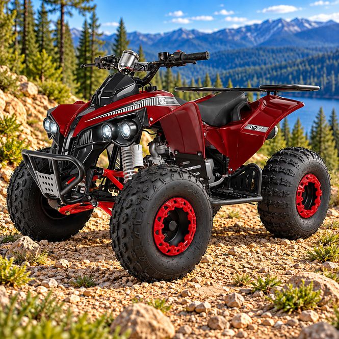 Hovedbilde Barne ATV Midi - S-10 125 cc - elstart og fjernkontroll Rød ...
