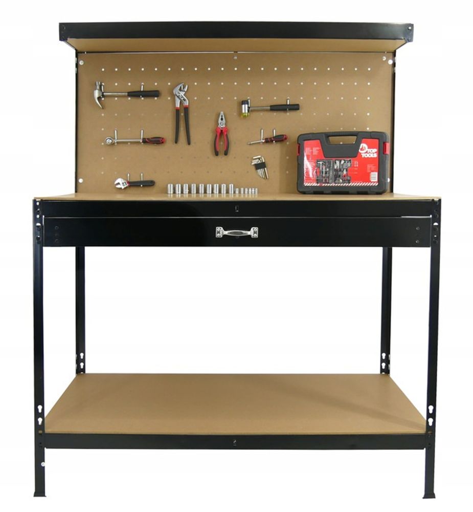 Arbeidsbenk med skuff - 120 x 60 x 150 cm