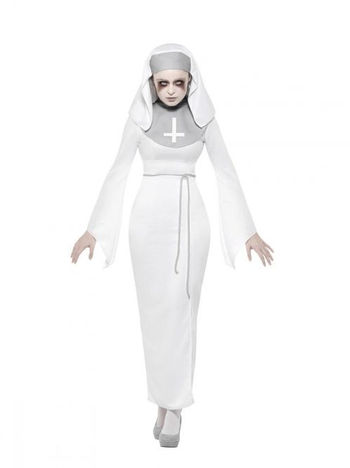 Hovedbilde Nonne spøkelse kostyme S
