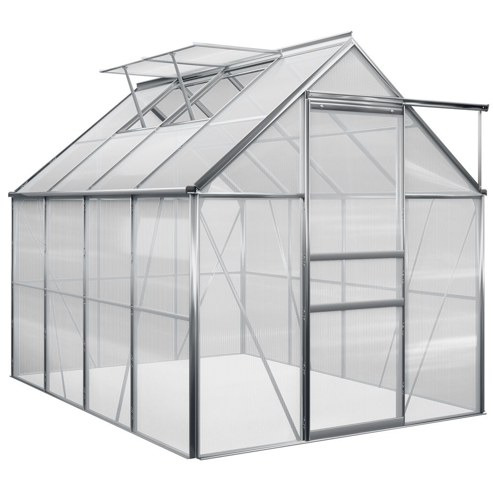 Drivhus 4,75m2 - 2 vinduer - 250x190cm
