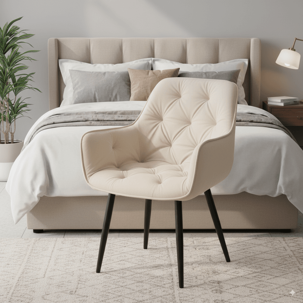 Velurpolstret stol fargevalg - 2 stk