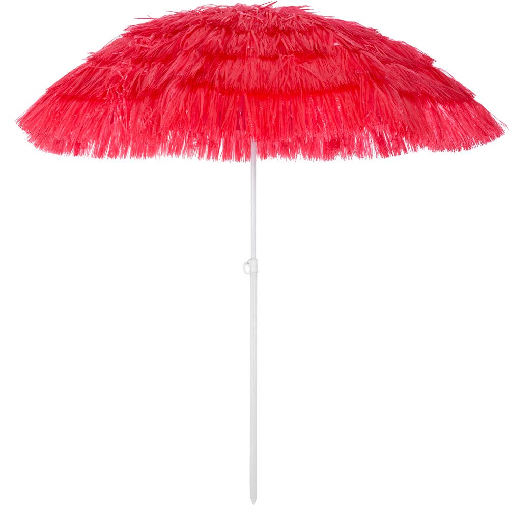 Parasoll Hawaii Ø160cm - rød