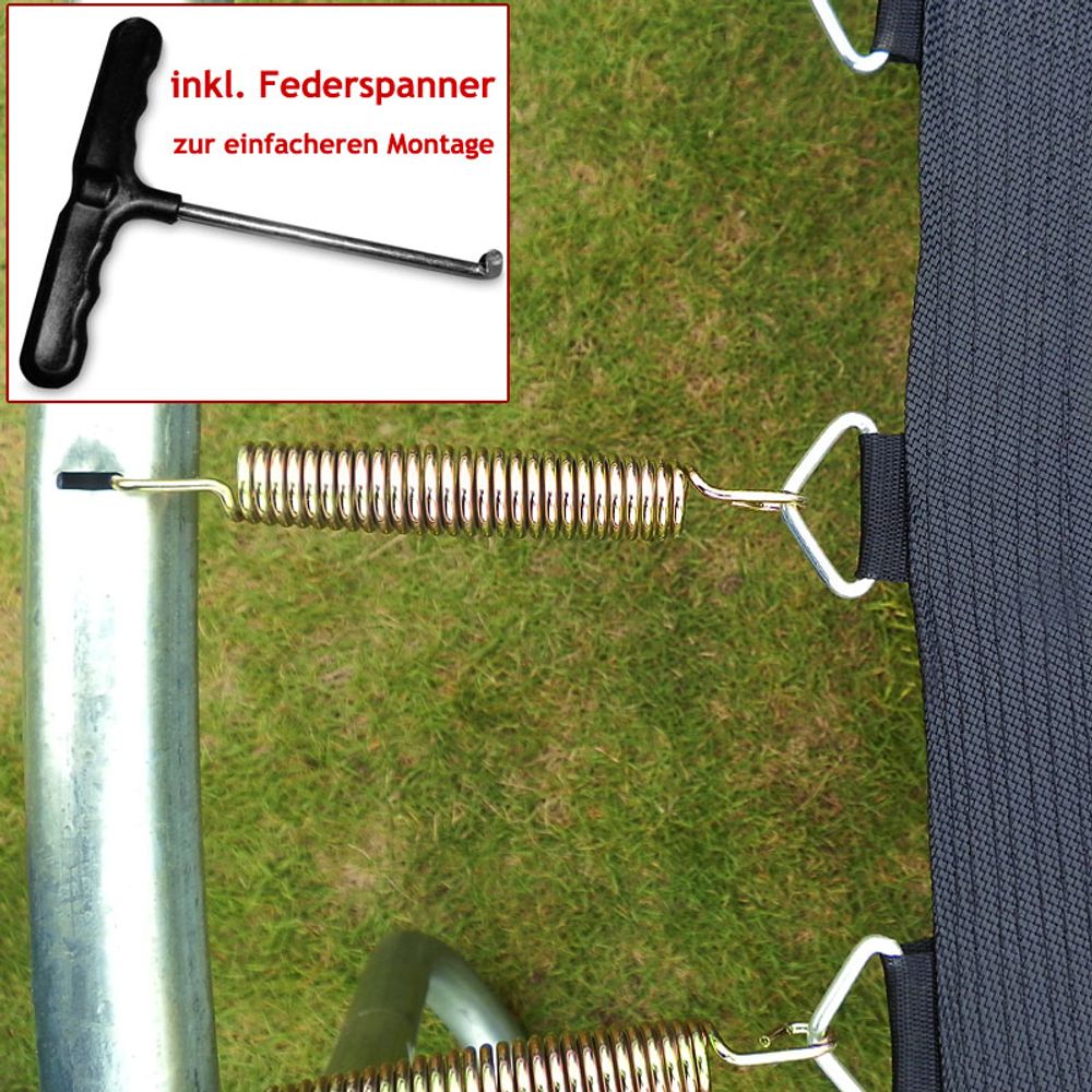 Trampoline Ø427cm - inkludert sikkerhetsnett
