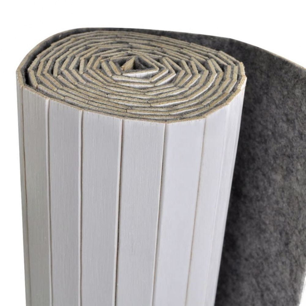 Romdeler bambus - hvit 250x165 cm