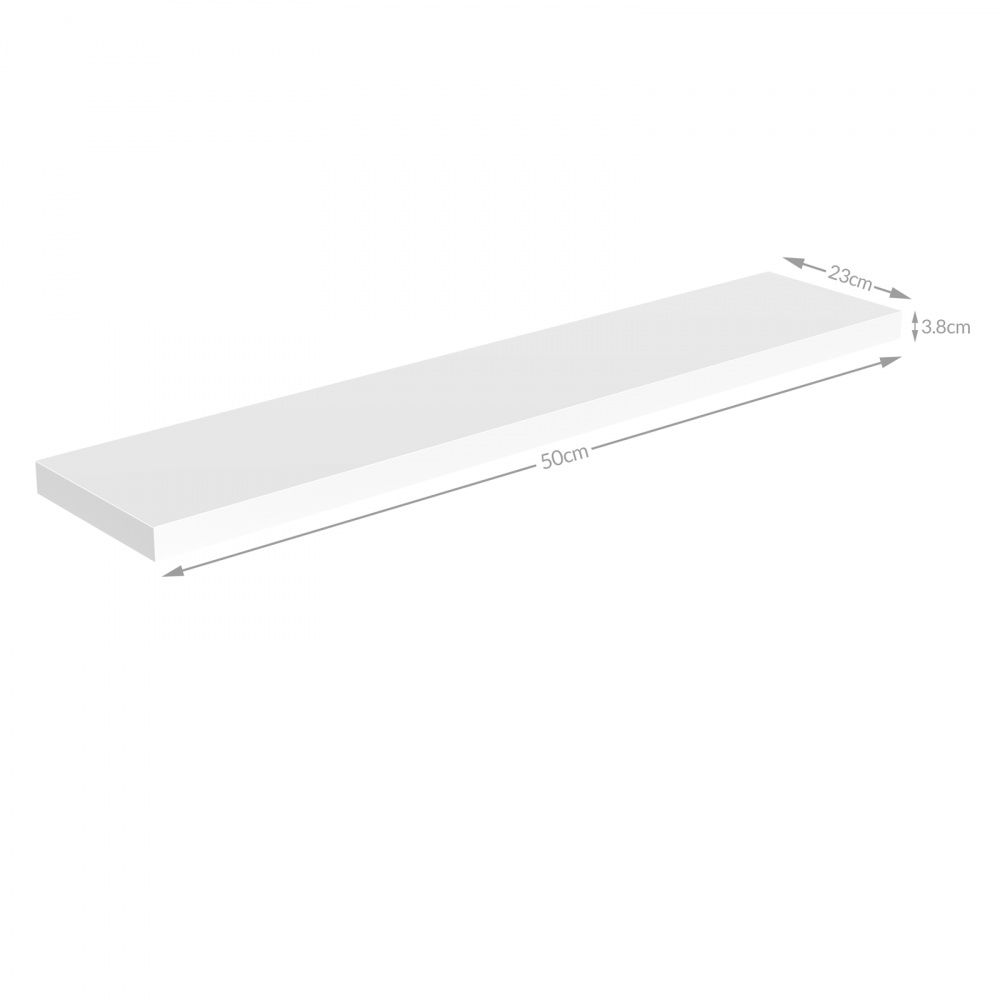 Vegghylle 50 cm - hvit