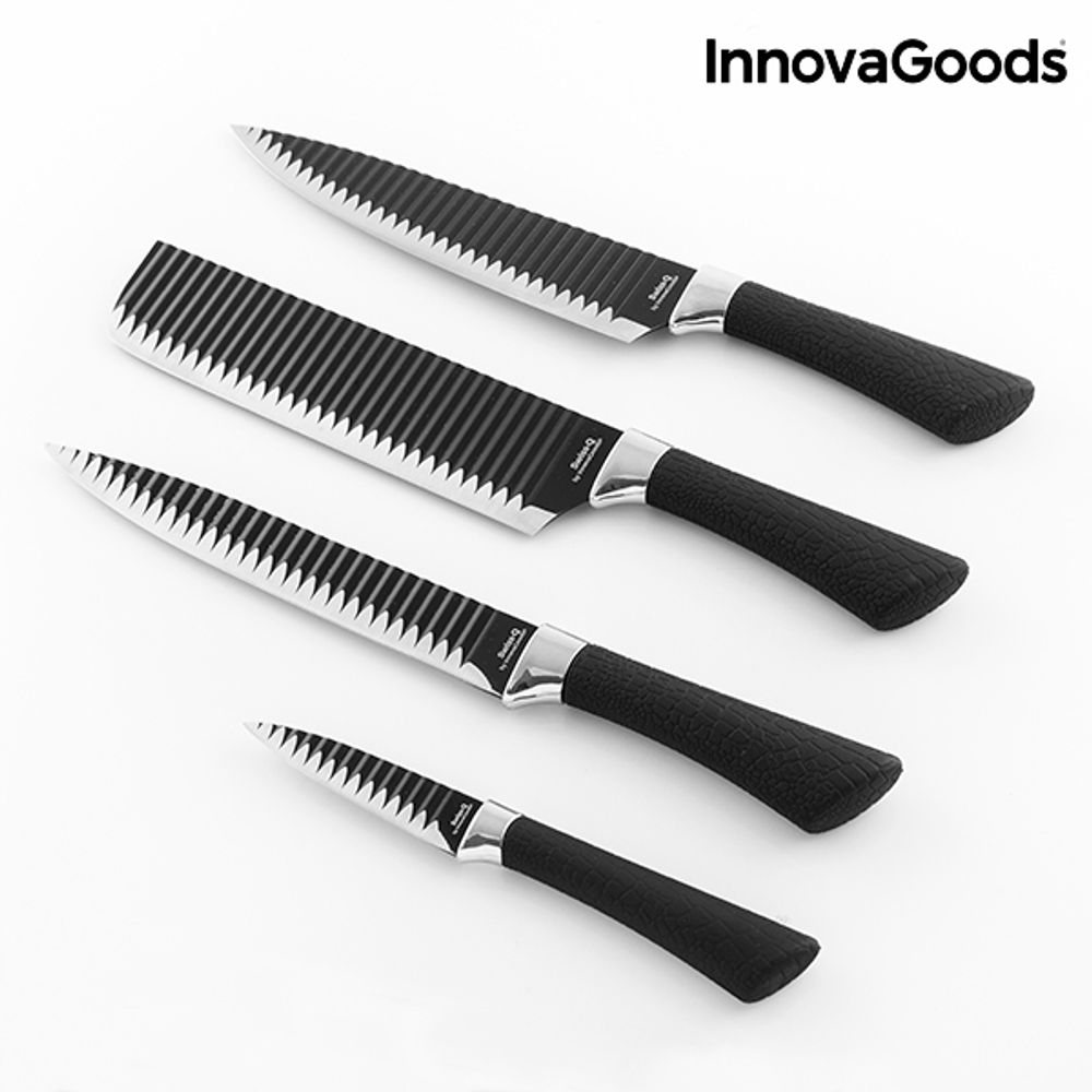 Innovagoods Swiss  Q namiutsu black shark knivsett