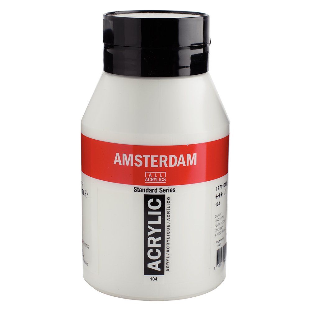 Amsterdam Standard Akrylmaling 1000ml - 104 zinc white