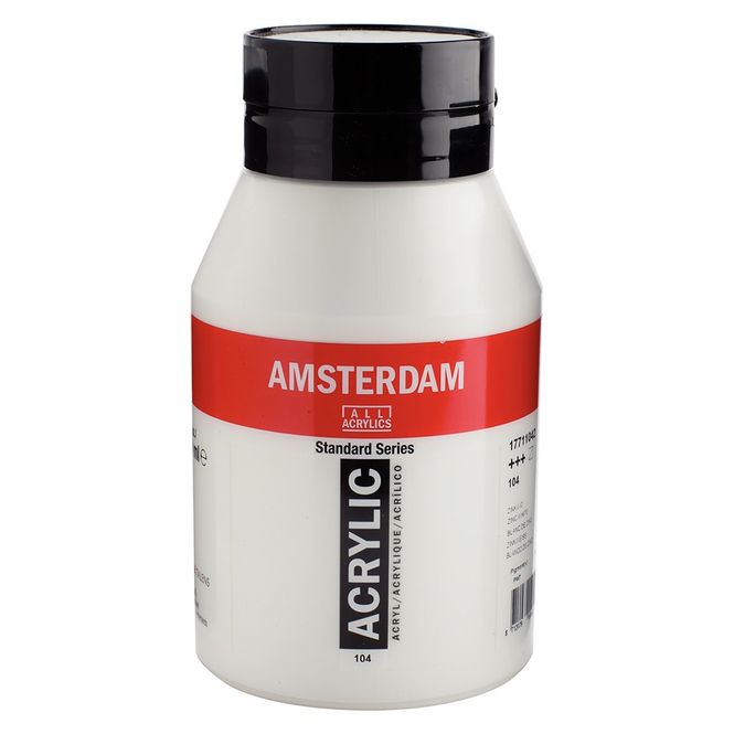 Hovedbilde Amsterdam Standard Akrylmaling 1000ml - 104 zinc white