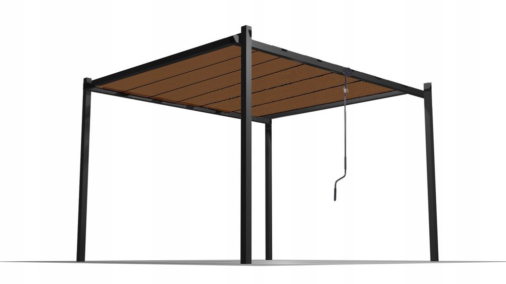 Pergola med justerbare lameller - 3x3 m