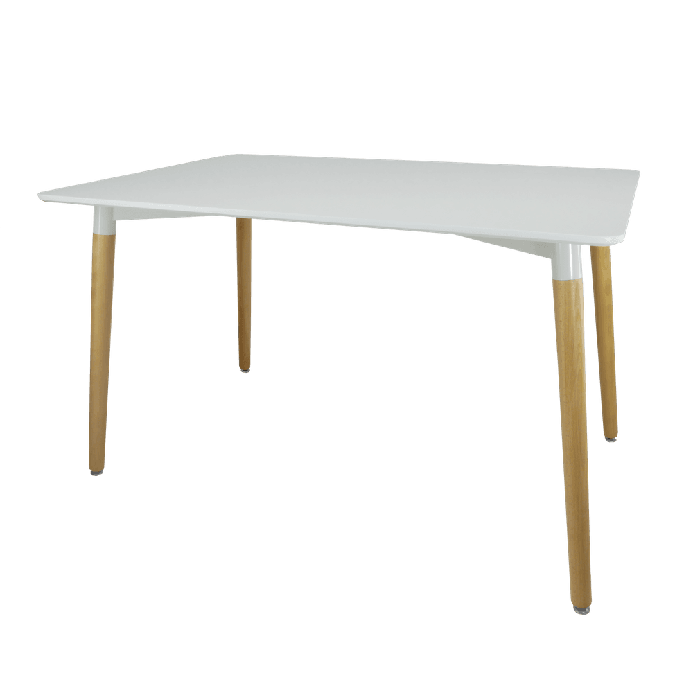 Rektangulært bord med treben - 120x80 cm