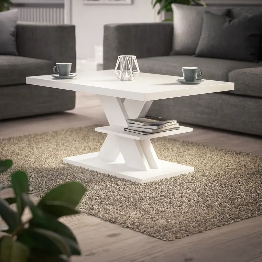 Salongbord Detroit 90x60x45cm - hvit