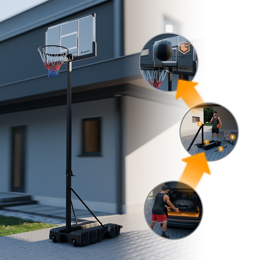 Frittstående basketballkurv fra inSPORTline