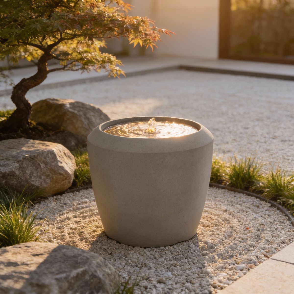 LED-fontene 33 cm - vannspill med stemningslys